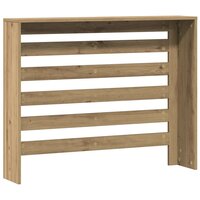 Radiatorombouw 104x20x82 cm bewerkt hout artisanaal eikenkleur 4