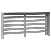 Radiatorombouw 175x20x82 cm bewerkt hout betongrijs 4