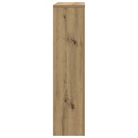 Radiatorombouw 78x20x82 cm bewerkt hout artisanaal eikenkleur 5