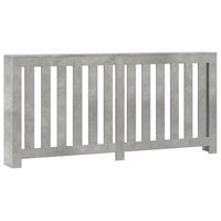 Radiatorombouw 175x20x82 cm bewerkt hout betongrijs 2