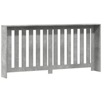 Radiatorombouw 175x20x82 cm bewerkt hout betongrijs 4