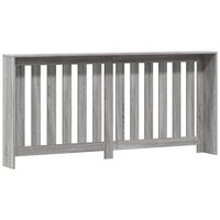 Radiatorombouw 175x20x82 cm bewerkt hout grijs sonoma eiken 4