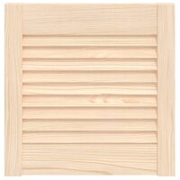 Kastdeur met lamellen 39,5x39,4 cm massief grenenhout 2