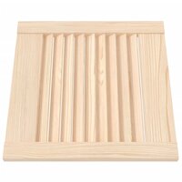 Kastdeur met lamellen 39,5x39,4 cm massief grenenhout 3
