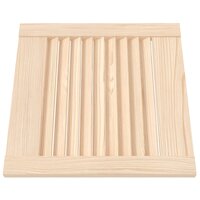 Kastdeuren met lamellen 4 st 39,5x39,4 cm massief grenenhout 3
