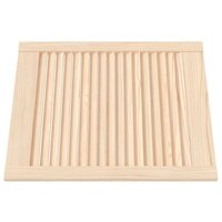 Kastdeuren met lamellen 4 st 61,5x49,4 cm massief grenenhout 3