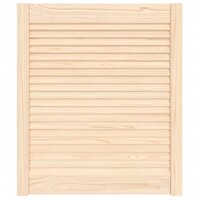 Kastdeur met lamellen 69x59,4 cm massief grenenhout 2