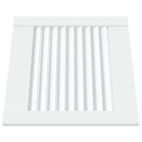 Kastdeur met lamellen 39,5x39,4 cm massief grenenhout wit 3