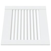 Kastdeuren met lamellen 2 st 39,5x39,4 cm grenenhout wit 3