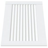 Kastdeur met lamellen 39,5x49,4 cm massief grenenhout wit 3