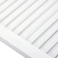 Kastdeur met lamellen 69x39,4 cm massief grenenhout wit 4