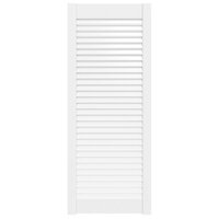 Kastdeur met lamellen 99,3x39,4 cm massief grenenhout wit 2