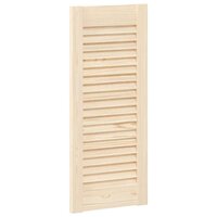 Kastdeuren met lamellen 2 st 69x29,5 cm massief grenenhout 4