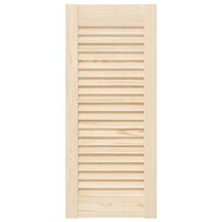 Kastdeuren met lamellen 2 st 69x29,5 cm massief grenenhout 5