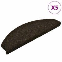 Trapmatten Zelfklevend 5 stuks 65x21x4 cm Donkerbruin Halfrond Groot 2