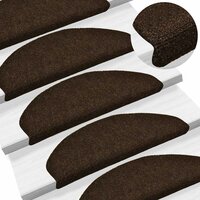 Trapmatten Zelfklevend 5 stuks 65x21x4 cm Bruin Halfrond Groot 5