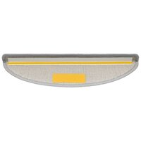 Trapmatten 10 st 56x17x3 cm Lichtgrijs Halfrond 5