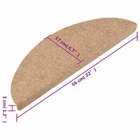 Trapmatten zelfklevend 10 st 56x17x3 cm beige 9