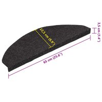 Trapmatten zelfklevend 10 st 65x22,5x3,5 cm zwart 9