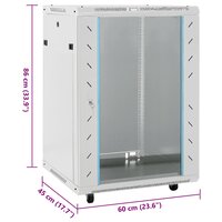Netwerkkast met draaiwieltjes 15U 19" IP20 60x45x86 cm 8