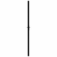 Binnendeur 76x201,5 cm ESG-glas en aluminium zwart 4