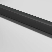 Binnendeur smal 93x201,5 cm gehard glas en aluminium zwart 6