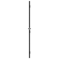 Binnendeur smal 102,5x201,5 cm gehard glas en aluminium zwart 5