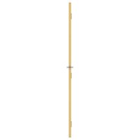 Binnendeur smal 76x201,5 cm gehard glas en aluminium goudkleur 5