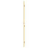 Binnendeur smal 83x201,5 cm gehard glas en aluminium goudkleur 5