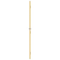 Binnendeur smal 76x201,5 cm gehard glas en aluminium goudkleur 5