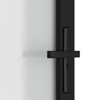Binnendeur 76x201,5 cm matglas en aluminium zwart 5