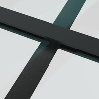 Binnendeur 76x201,5 cm matglas en aluminium zwart 6