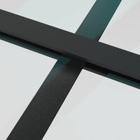 Binnendeur 102,5x201,5 cm matglas en aluminium zwart 6