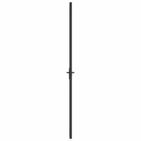 Binnendeur 76x201,5 cm ESG-glas en aluminium zwart 4