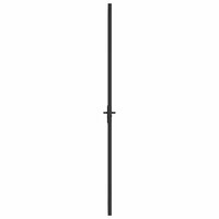Binnendeur 76x201,5 cm ESG-glas en aluminium zwart 4