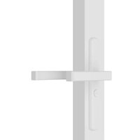 Binnendeur 93x201,5 cm ESG-glas en aluminium wit 5