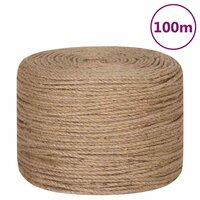 Touw 100 m lang 4 mm dik jute 2