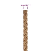 Touw 100 m lang 4 mm dik jute 6