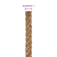 Touw 25 m lang 12 mm dik jute 6
