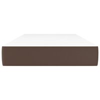 Pocketveringmatras medium 90x200x20 cm kunstleer bruin 3