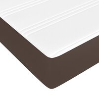 Pocketveringmatras medium 90x200x20 cm kunstleer bruin 5
