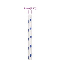 Boot touw 8 mm 25 m polypropyleen wit 6