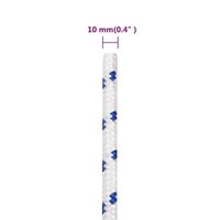 Boot touw 10 mm 25 m polypropyleen wit 6