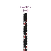 Boot touw 3 mm 250 m polypropyleen zwart 6