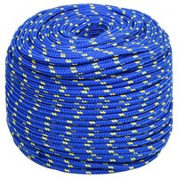 Boot touw 6 mm 50 m polypropyleen blauw 2