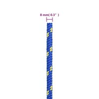 Boottouw 8 mm 25 m polypropyleen blauw 6