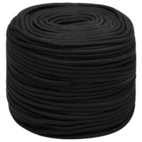 Boottouw 6 mm 25 m polypropeen zwart 2