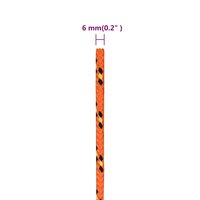 Boottouw 6 mm 50 m polypropyleen oranje 6