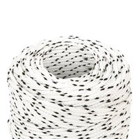 Boottouw gevlochten 2 mm x 500 m polyester wit 3