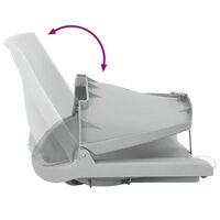 4-delige Bootstoelen set inklapbaar grijs 12